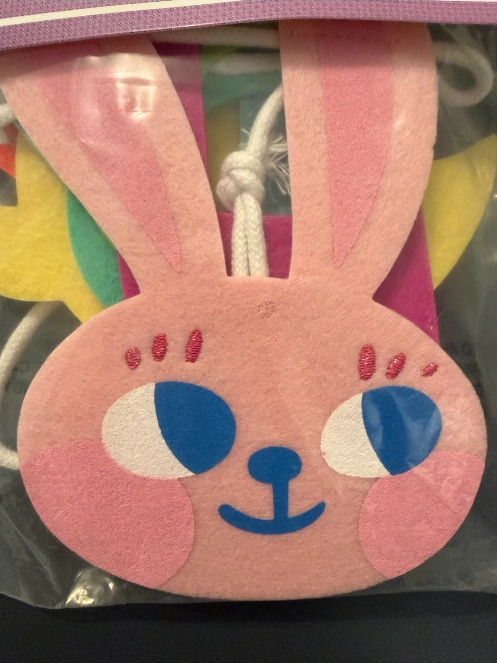 Target Spritz Felt Happy Easter Bunny Garland Spring NEW Banner Festive